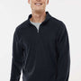 Augusta Sportswear Mens Eco Revive Micro Lite Fleece 1/4 Zip Sweatshirt - Black - NEW