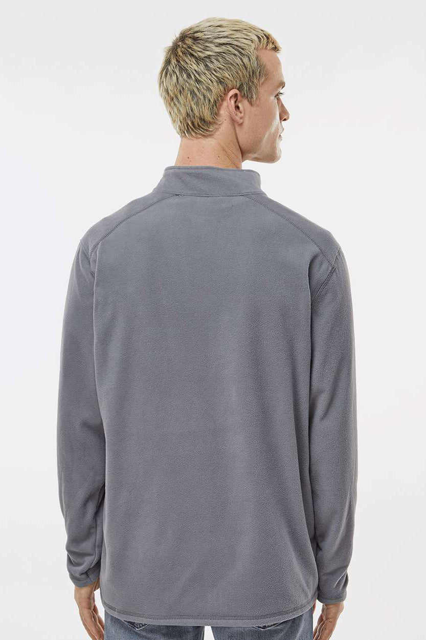 Augusta Sportswear 6863 Mens Eco Revive Micro Lite Fleece 1/4 Zip Pullover Graphite Grey Model Back