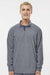 Augusta Sportswear 6863 Mens Eco Revive Micro Lite Fleece 1/4 Zip Pullover Graphite Grey Model Front