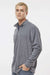 Augusta Sportswear 6863 Mens Eco Revive Micro Lite Fleece 1/4 Zip Sweatshirt Graphite Grey Model Side