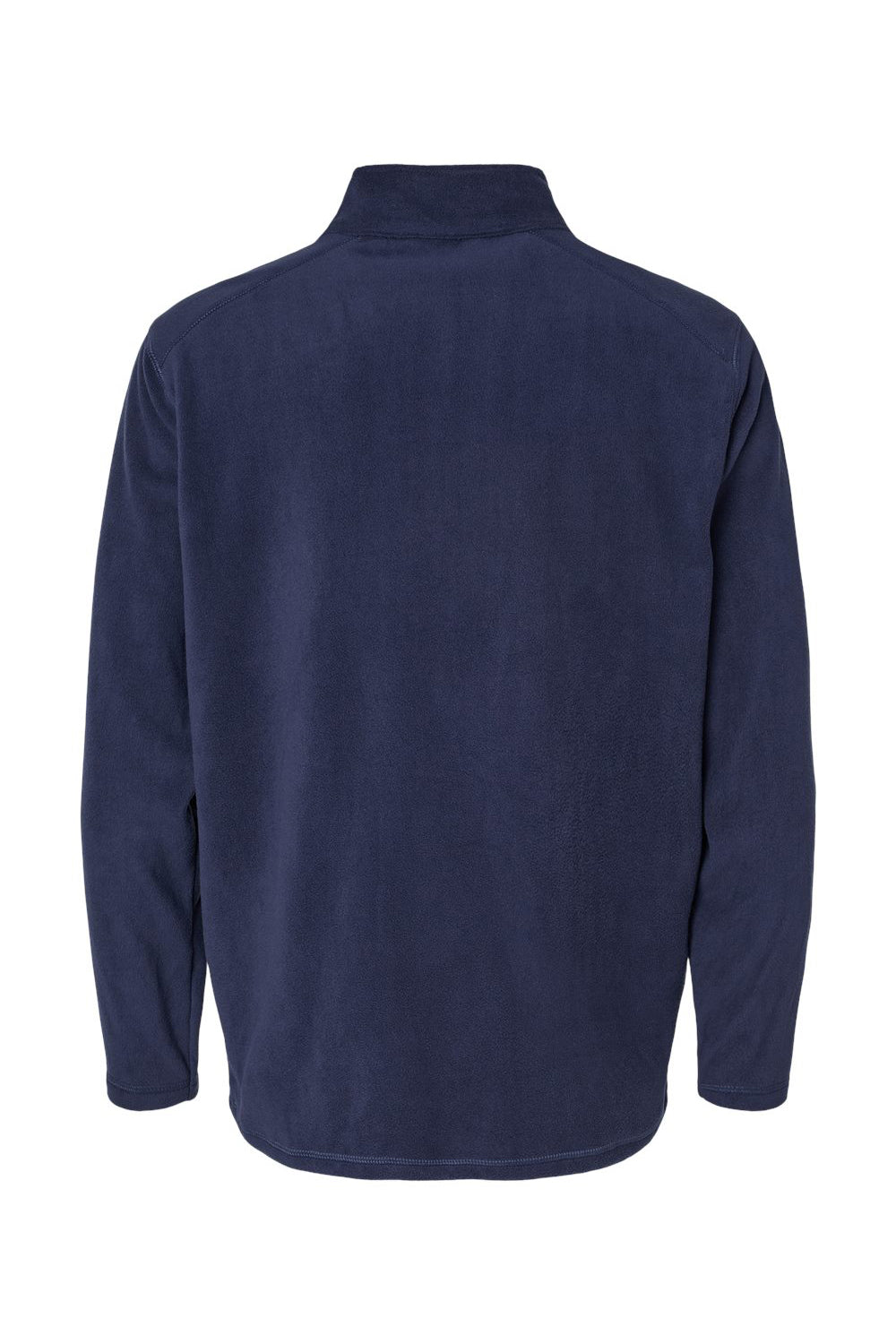 Augusta Sportswear 6863 Mens Eco Revive Micro Lite Fleece 1/4 Zip Sweatshirt Navy Blue Flat Back