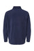 Augusta Sportswear 6863 Mens Eco Revive Micro Lite Fleece 1/4 Zip Pullover Navy Blue Flat Back