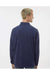 Augusta Sportswear 6863 Mens Eco Revive Micro Lite Fleece 1/4 Zip Pullover Navy Blue Model Back