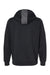 Augusta Sportswear 6865 Mens Eco Revive 3 Season Fleece Hooded Sweatshirt Hoodie Heather Carbon Grey/Black Flat Back