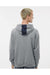 Augusta Sportswear 6865 Mens Eco Revive 3 Season Fleece Hooded Sweatshirt Hoodie Navy Blue/Heather Grey Model Back