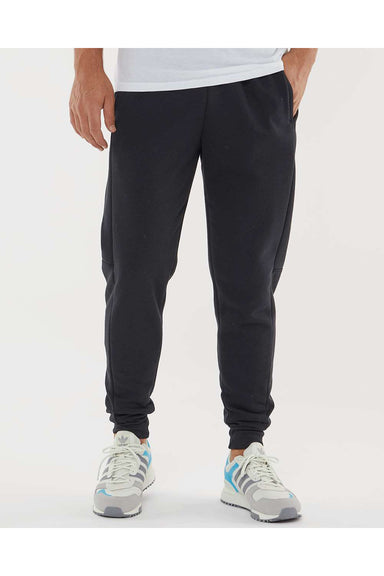 Augusta Sportswear 6868 Mens Eco Revive 3 Season Fleece Jogger Sweatpants w/ Pockets Black Model Front
