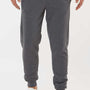 Augusta Sportswear Mens Eco Revive 3 Season Fleece Jogger Sweatpants w/ Pockets - Heather Carbon Grey - NEW