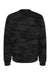 Independent Trading Company SS3000 Mens Crewneck Sweatshirt Black Camo Flat Back
