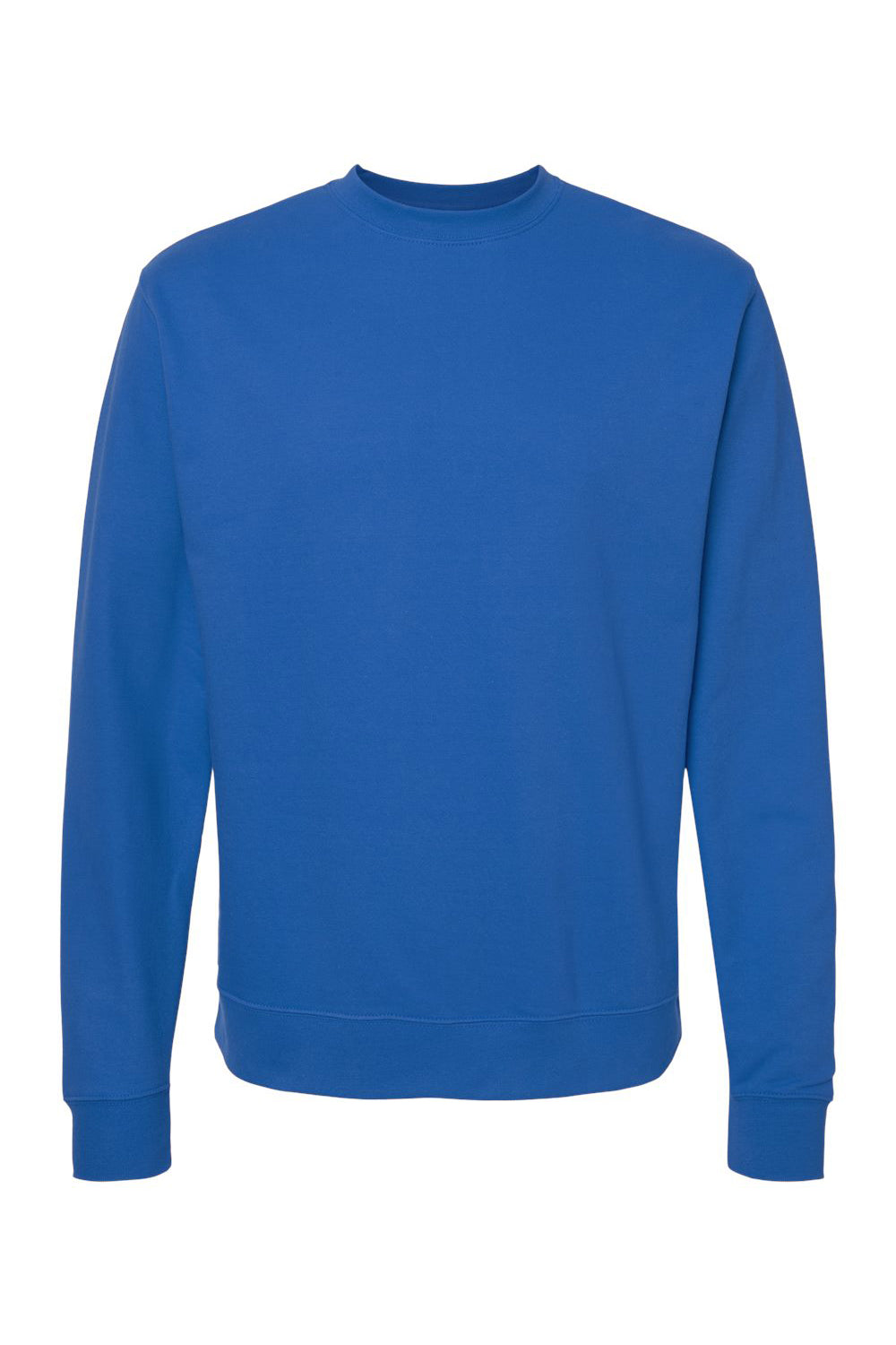 Independent Trading Company SS3000 Mens Crewneck Sweatshirt Royal Blue Flat Front