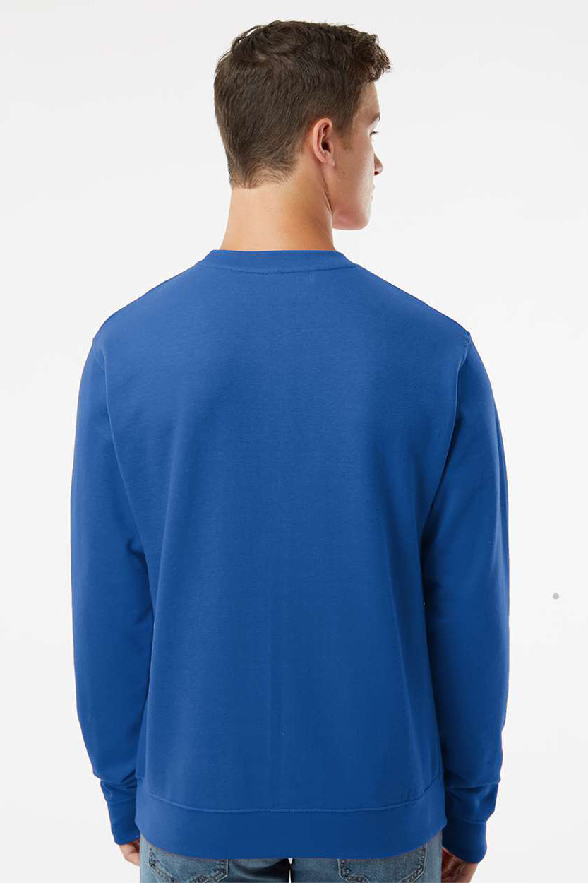 Independent Trading Company SS3000 Mens Crewneck Sweatshirt Royal Blue Model Back