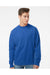 Independent Trading Co. SS3000 Mens Crewneck Sweatshirt Royal Blue Model Front