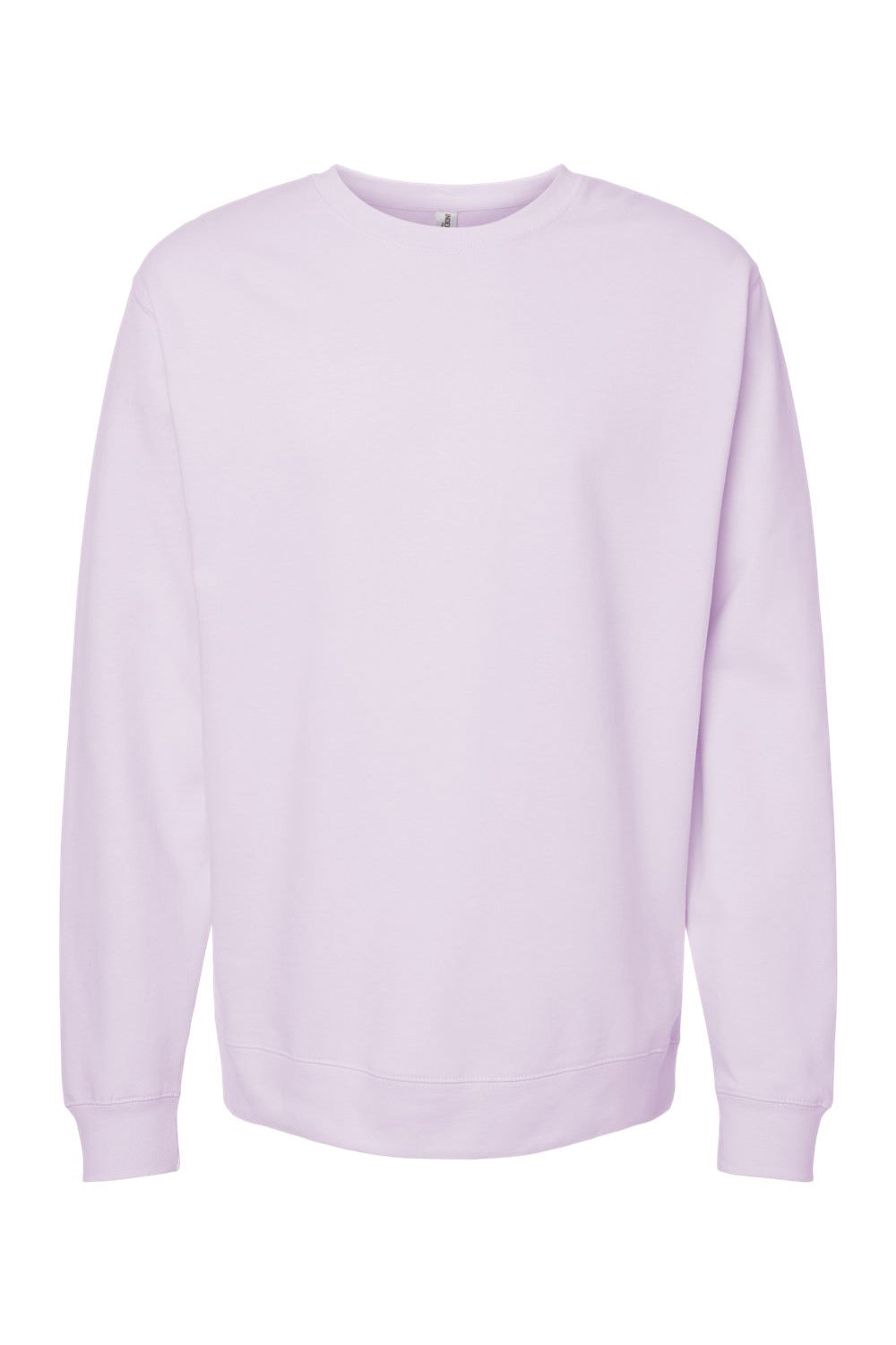 Independent Trading Company SS3000 Mens Crewneck Sweatshirt Lavender Purple Flat Front