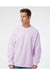 Independent Trading Co. SS3000 Mens Crewneck Sweatshirt Lavender Purple Model Front