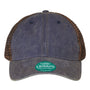 Legacy Hats Mens Old Favorite Snapback Trucker Hat - Navy Blue/Brown - Closeout