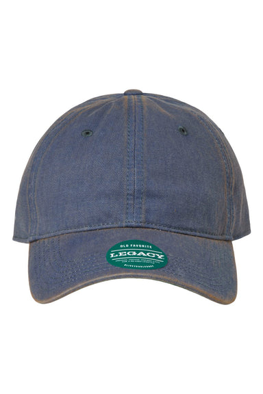 Legacy OFAST Mens Old Favorite Solid Twill Hat Blue Flat Front