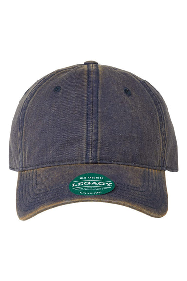 Legacy OFAST Mens Old Favorite Solid Twill Hat Navy Blue Flat Front