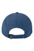 Legacy Hats CFA Mens Cool Fit Moisture Wicking Adjustable Hat Dark Blue Flat Back