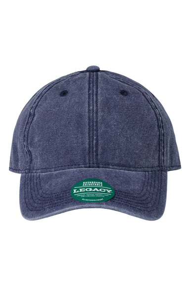 Legacy DTAST Mens Dashboard Solid Twill Hat Navy Blue Flat Front
