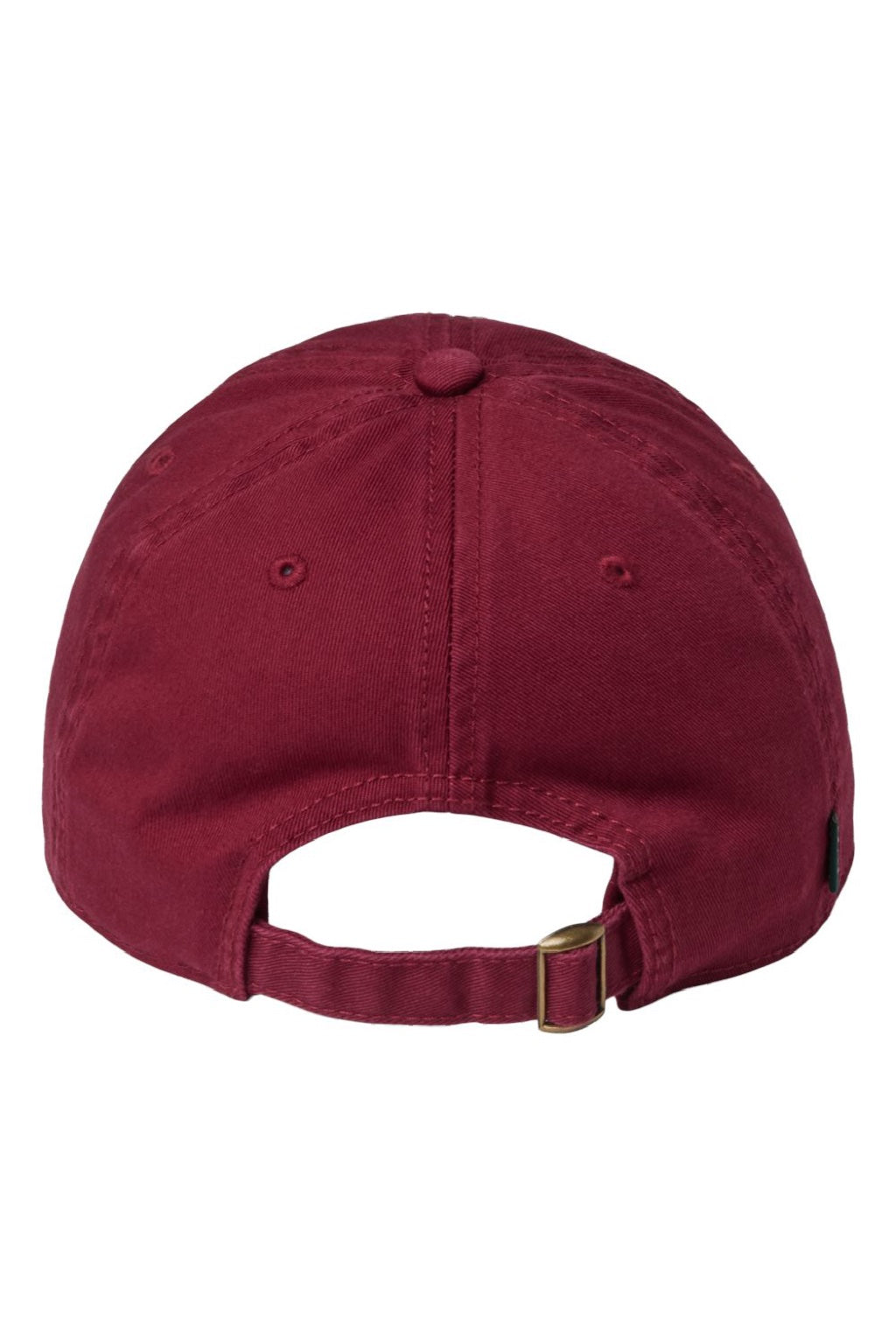 Legacy Hats EZA Mens Relaxed Twill Adjustable Dad Hat Burgundy Flat Back