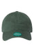 Legacy Hats EZA Mens Relaxed Twill Adjustable Dad Hat Dark Green Flat Front