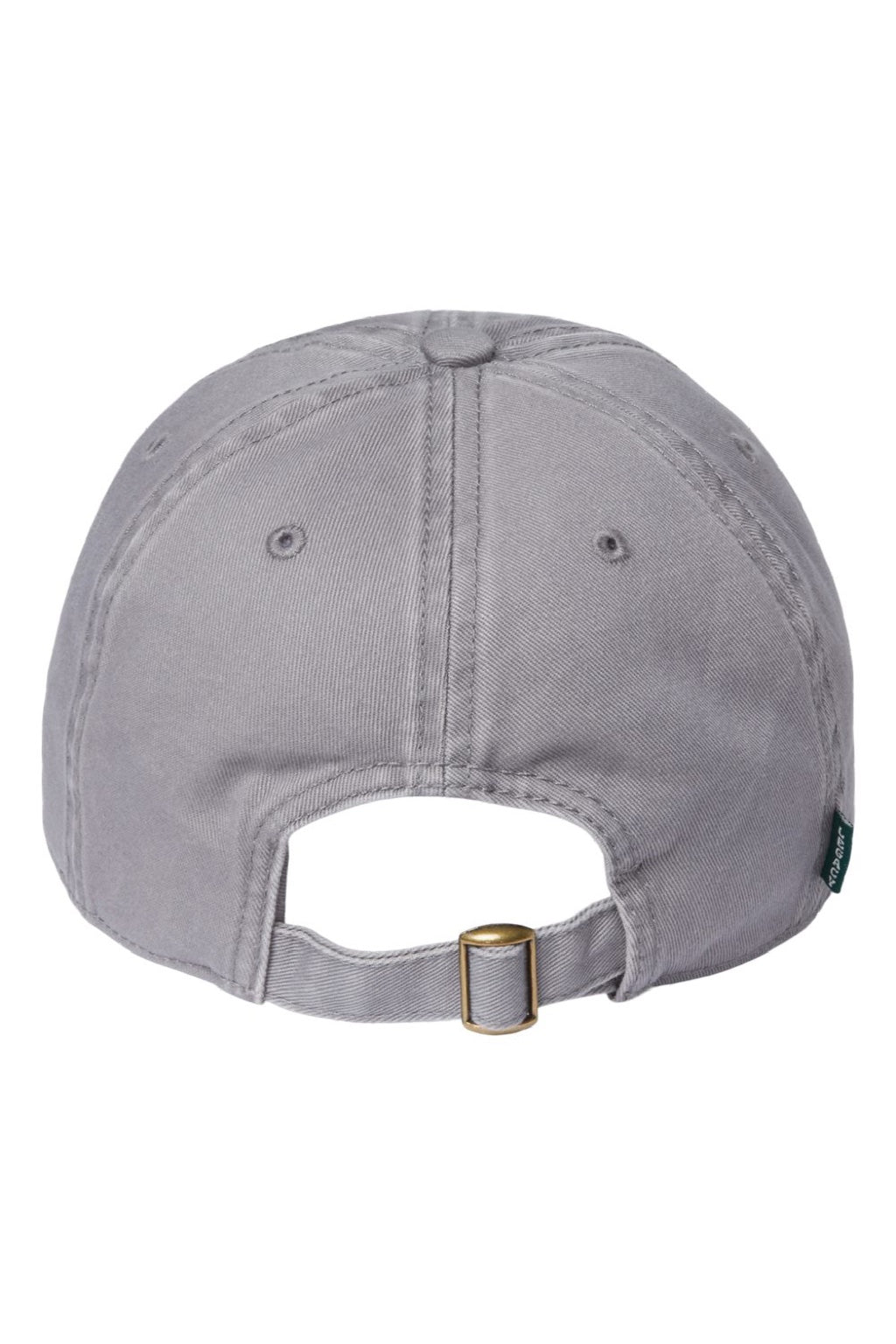Legacy Hats EZA Mens Relaxed Twill Adjustable Dad Hat Grey Flat Back