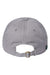 Legacy Hats EZA Mens Relaxed Twill Adjustable Dad Hat Grey Flat Back