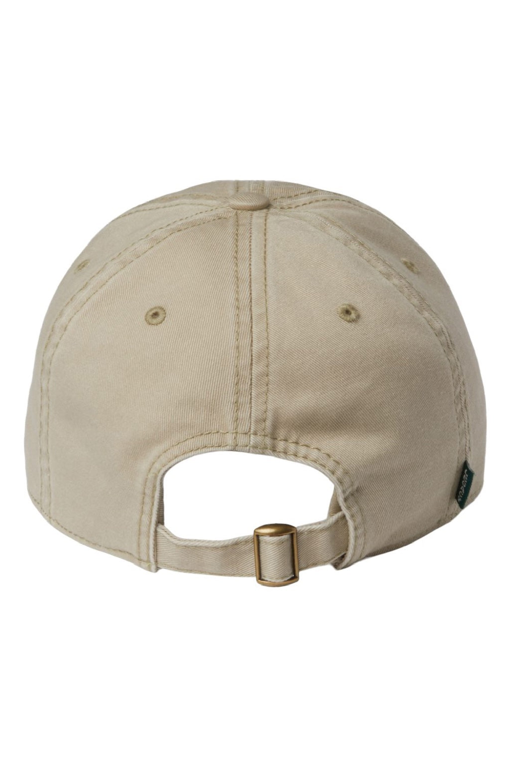 Legacy Hats EZA Mens Relaxed Twill Adjustable Dad Hat Khaki Flat Back