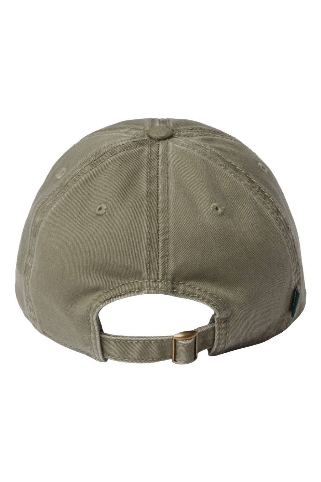 Legacy Hats EZA Mens Relaxed Twill Adjustable Dad Hat Moss Green Flat Back