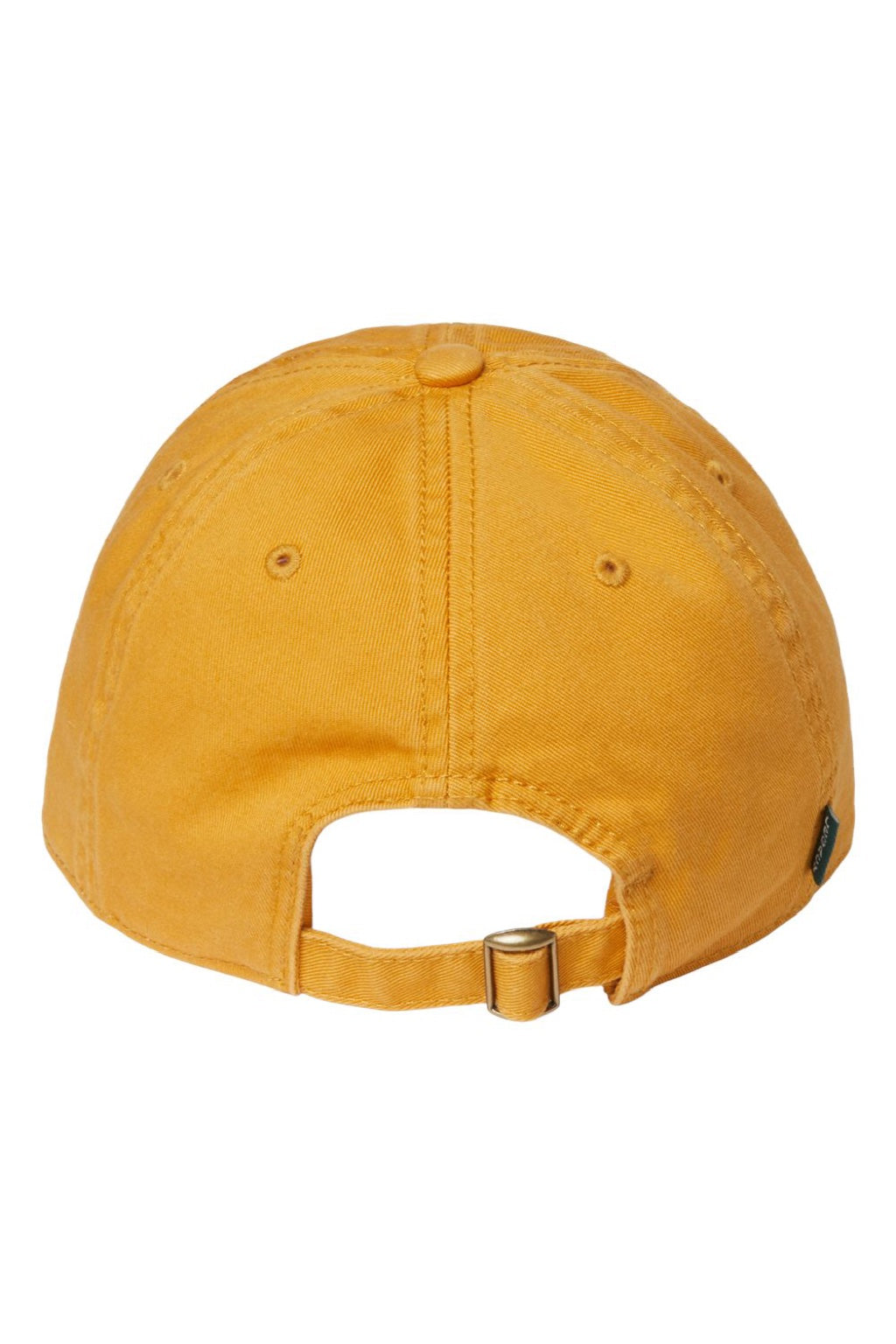 Legacy Hats EZA Mens Relaxed Twill Adjustable Dad Hat Mustard Yellow Flat Back