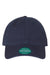 Legacy Hats EZA Mens Relaxed Twill Adjustable Dad Hat Navy Blue Flat Front
