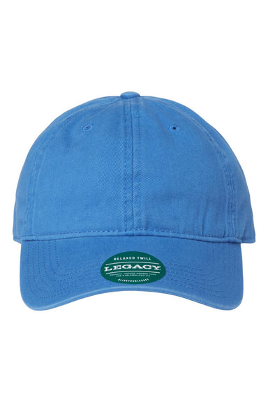 Legacy EZA Mens Relaxed Twill Dad Hat Pacific Blue Flat Front