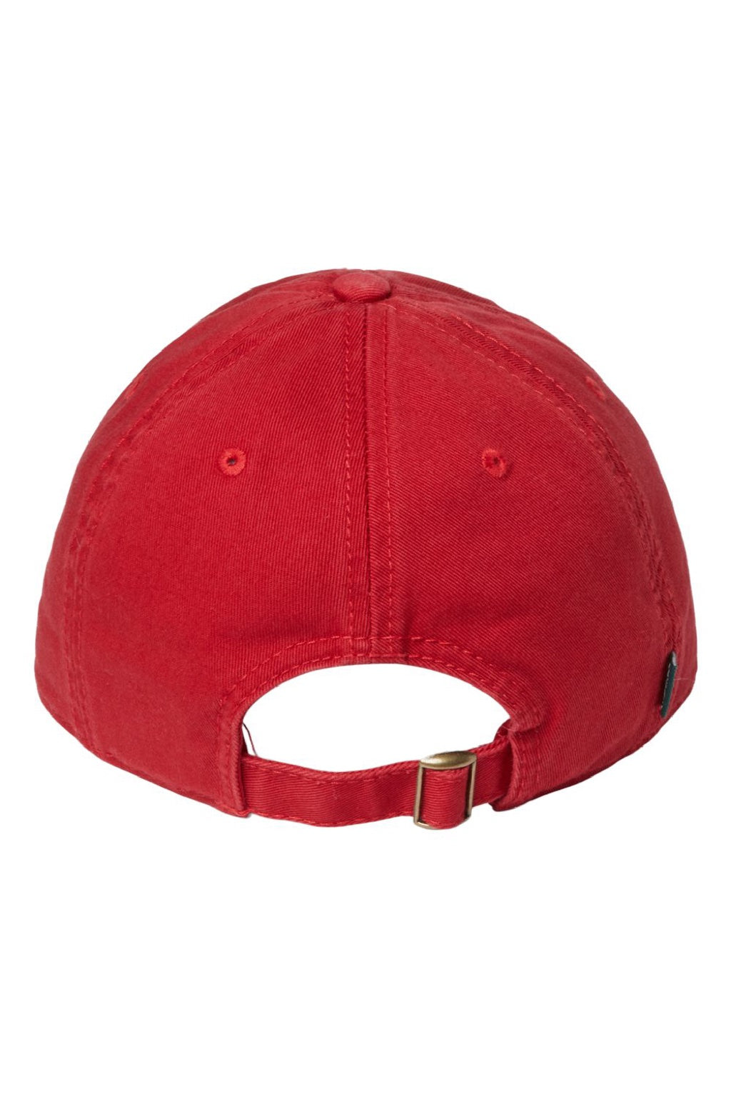 Legacy Hats EZA Mens Relaxed Twill Adjustable Dad Hat Scarlet Red Flat Back