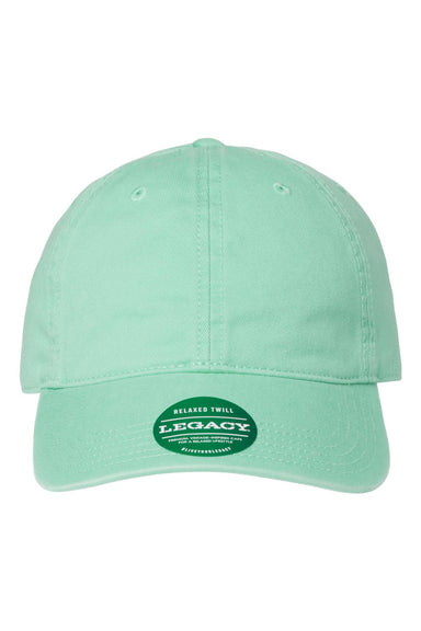 Legacy EZA Mens Relaxed Twill Dad Hat Spearmint Green Flat Front