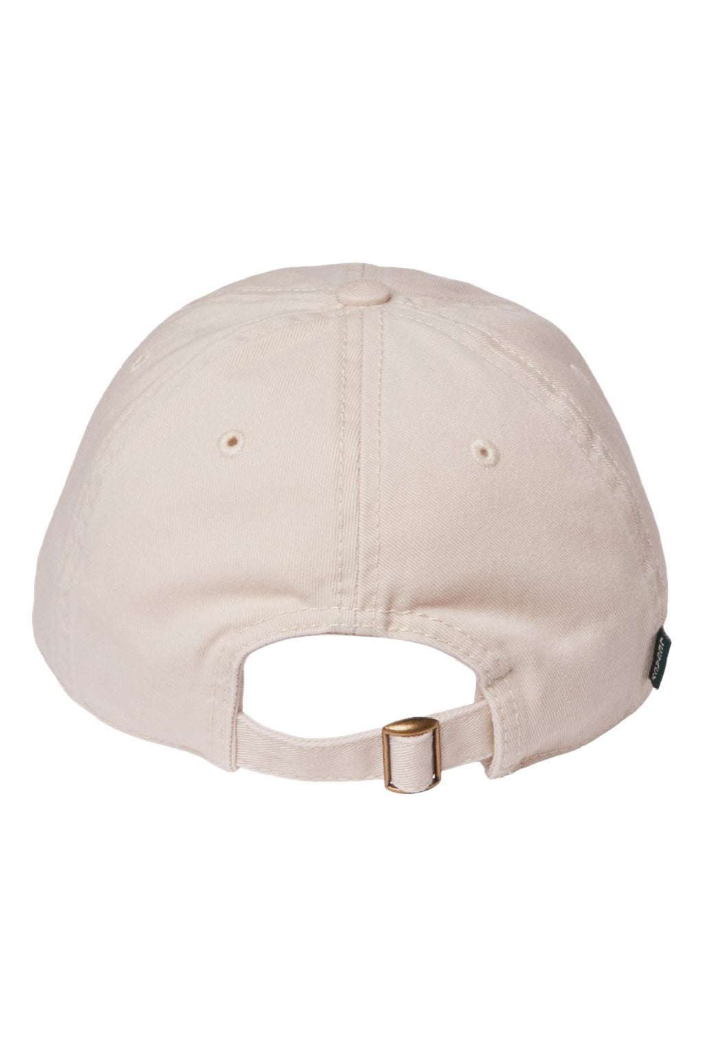 Legacy Hats EZA Mens Relaxed Twill Adjustable Dad Hat Stone Flat Back