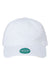 Legacy Hats EZA Mens Relaxed Twill Adjustable Dad Hat White Flat Front