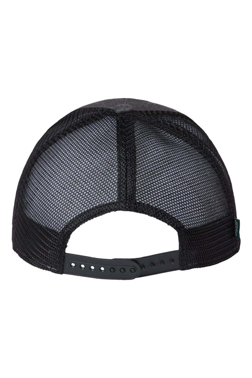 Legacy Hats ROADIE Mens 5 Panel Trucker Snapback Hat Black/Black Flat Back