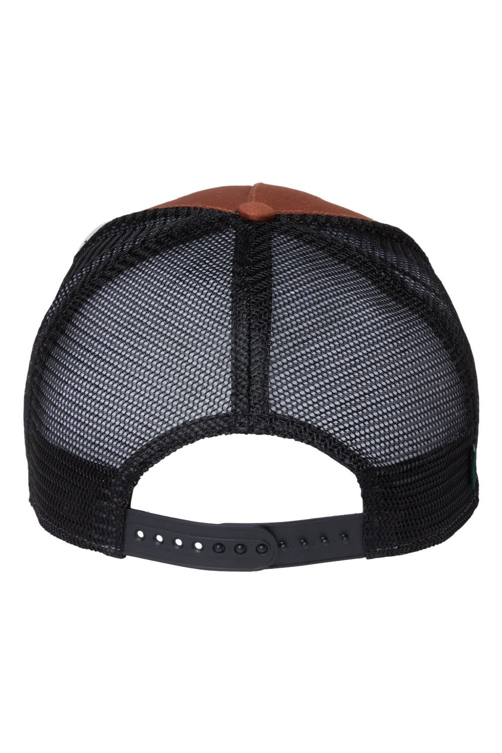 Legacy Hats ROADIE Mens 5 Panel Trucker Snapback Hat Copper Slub/Black Flat Back