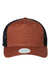 Legacy Hats ROADIE Mens 5 Panel Trucker Snapback Hat Copper Slub/Black Flat Front