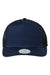 Legacy Hats ROADIE Mens 5 Panel Trucker Snapback Hat Navy Blue Slub/Black Flat Front