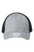 Legacy Hats LPS Mens Lo Pro Snapback Trucker Hat Heather Grey/Black Flat Front