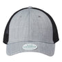 Legacy Hats Mens Lo Pro Snapback Trucker Hat - Heather Grey/Black