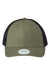Legacy Hats LPS Mens Lo Pro Snapback Trucker Hat Olive Green/Black Flat Front