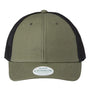 Legacy Hats Mens Lo Pro Snapback Trucker Hat - Olive Green/Black