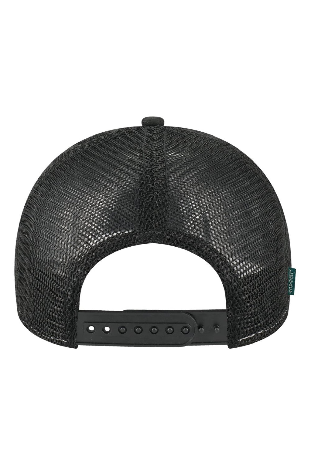 Legacy Hats MPS Mens Mid Pro Snapback Trucker Hat Black Flat Back