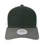 Legacy Mens Mid Pro Snapback Trucker Hat - Black/Dark Grey/Silver Grey - NEW