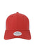 Legacy Hats MPS Mens Mid Pro Snapback Trucker Hat Melange Scarlet Red/White Flat Front