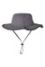 The Game Hats GB400 Mens Ultralight UPF 30+ Boonie Hat Dark Grey/Black Flat Front