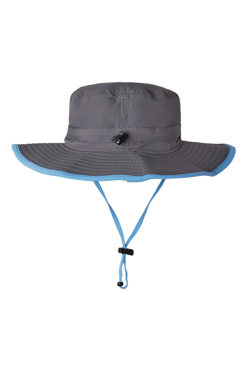 The Game Hats GB400 Mens Ultralight UPF 30+ Boonie Hat Dark Grey/Columbia Blue Flat Back