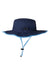 The Game Hats GB400 Mens Ultralight UPF 30+ Boonie Hat Navy Blue/Columbia Blue Flat Back