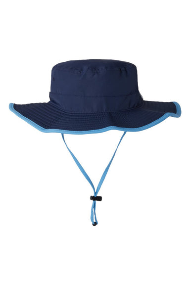 The Game Hats GB400 Mens Ultralight UPF 30+ Boonie Hat Navy Blue/Columbia Blue Flat Front